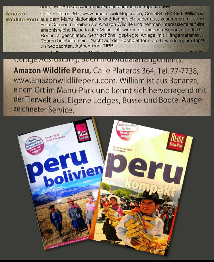 Amazon Wildlife Peru References